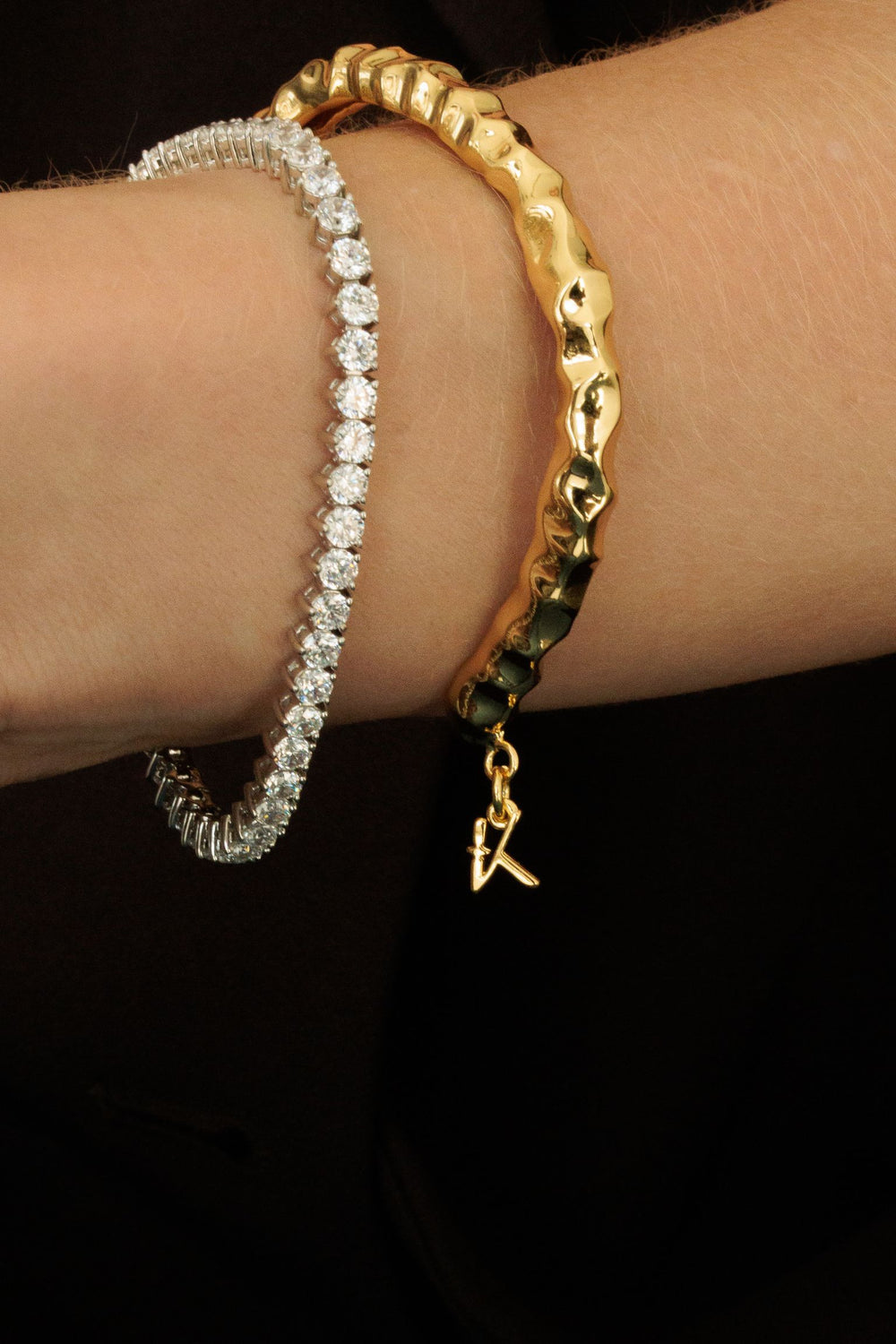 Bracelete Escultura + Riviera